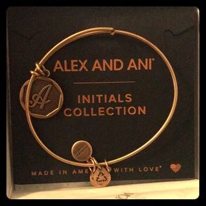 Alex and Ani Initials Collection Copper A Bracelet
